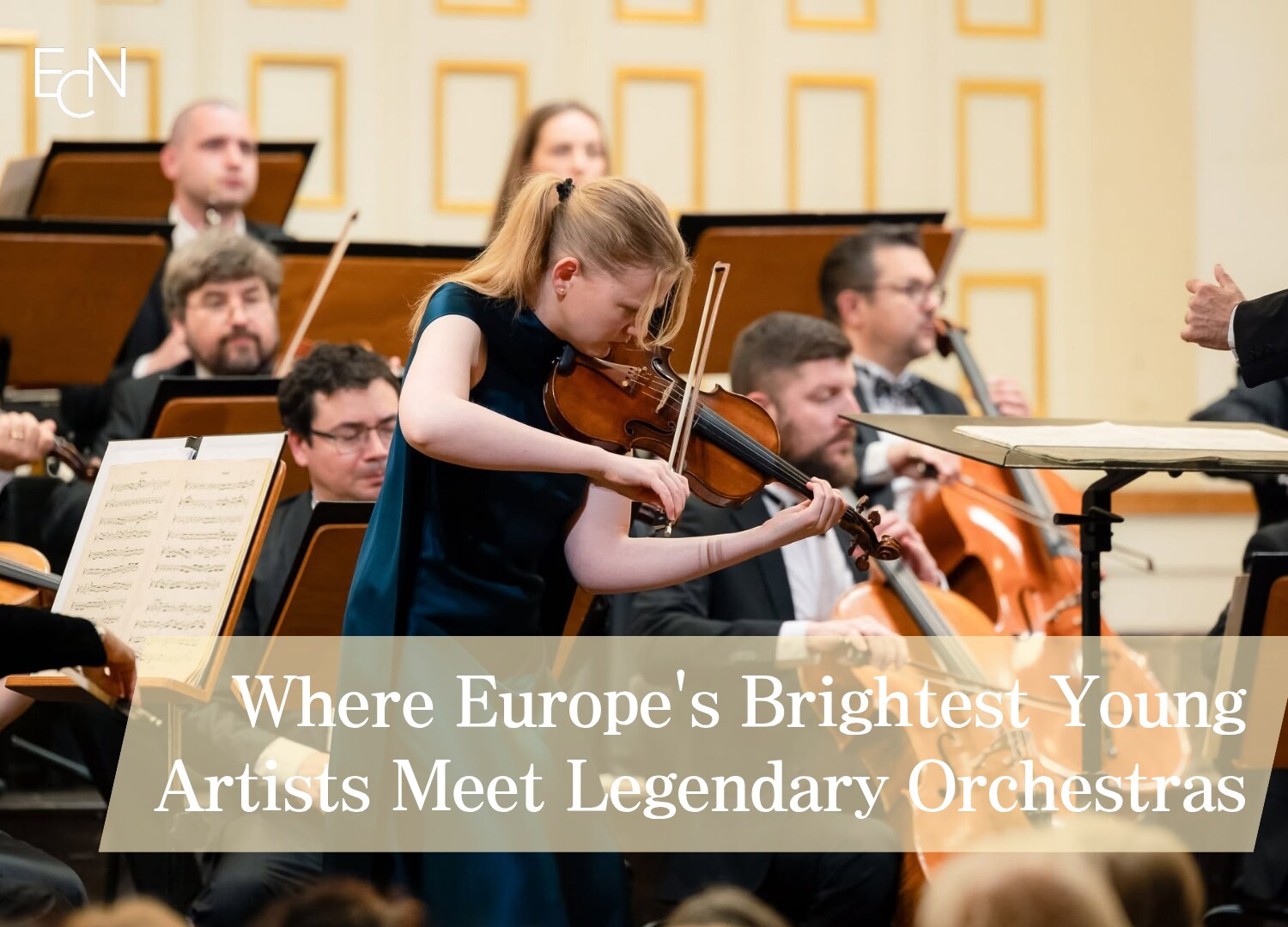 Violinist Charlotte Spruit performing Mozart at the Salzburg Mozarteum
