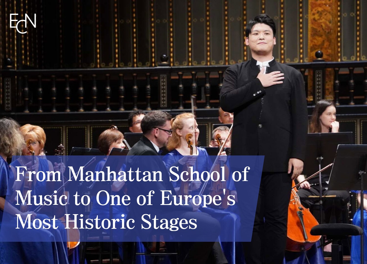 Pianist Yan Fang performing Liszt's Piano Concerto No. 1 at Liszt Hall, Budapest
