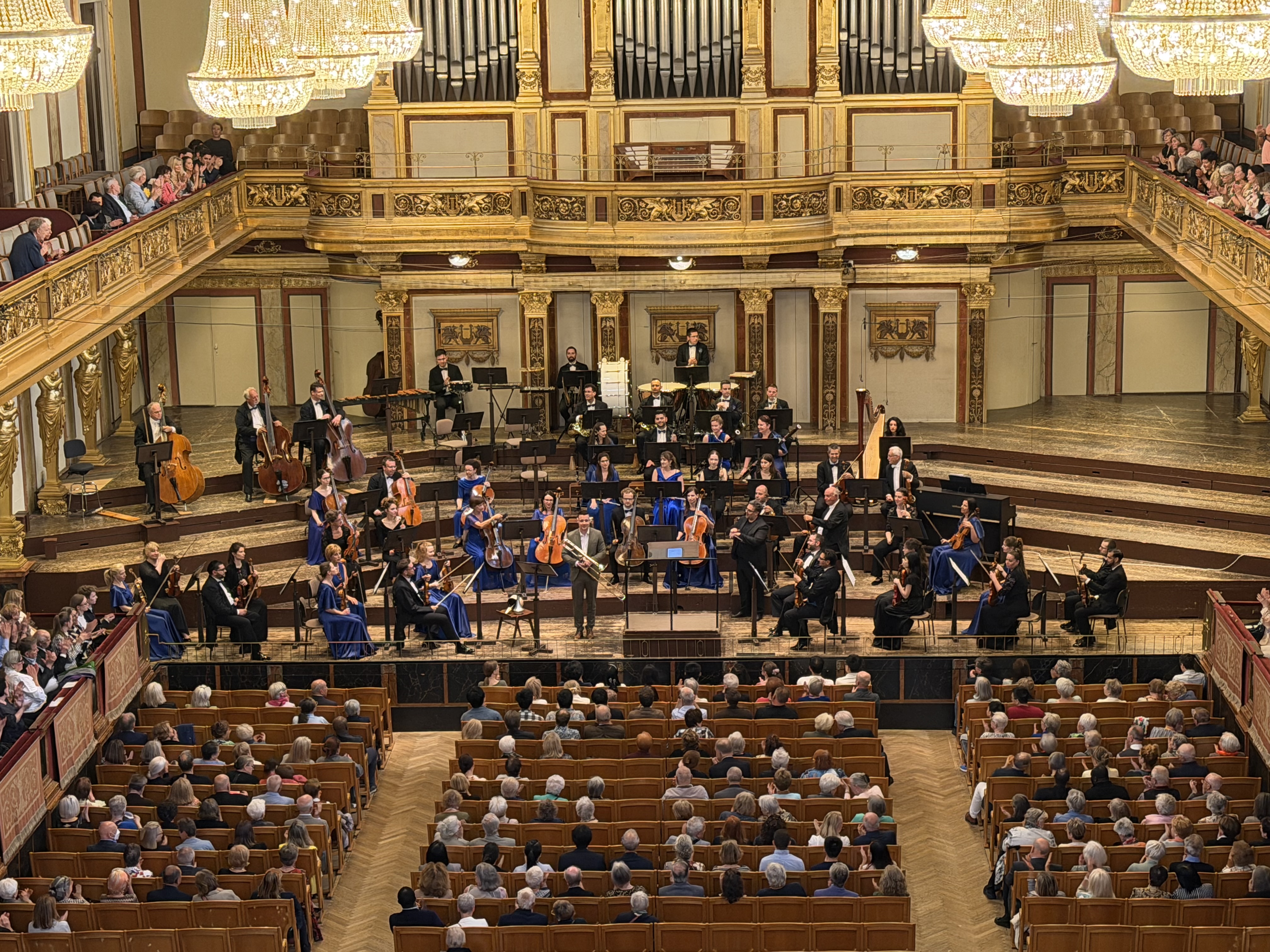 The Golden Hall of the Vienna Musikverein during the concert