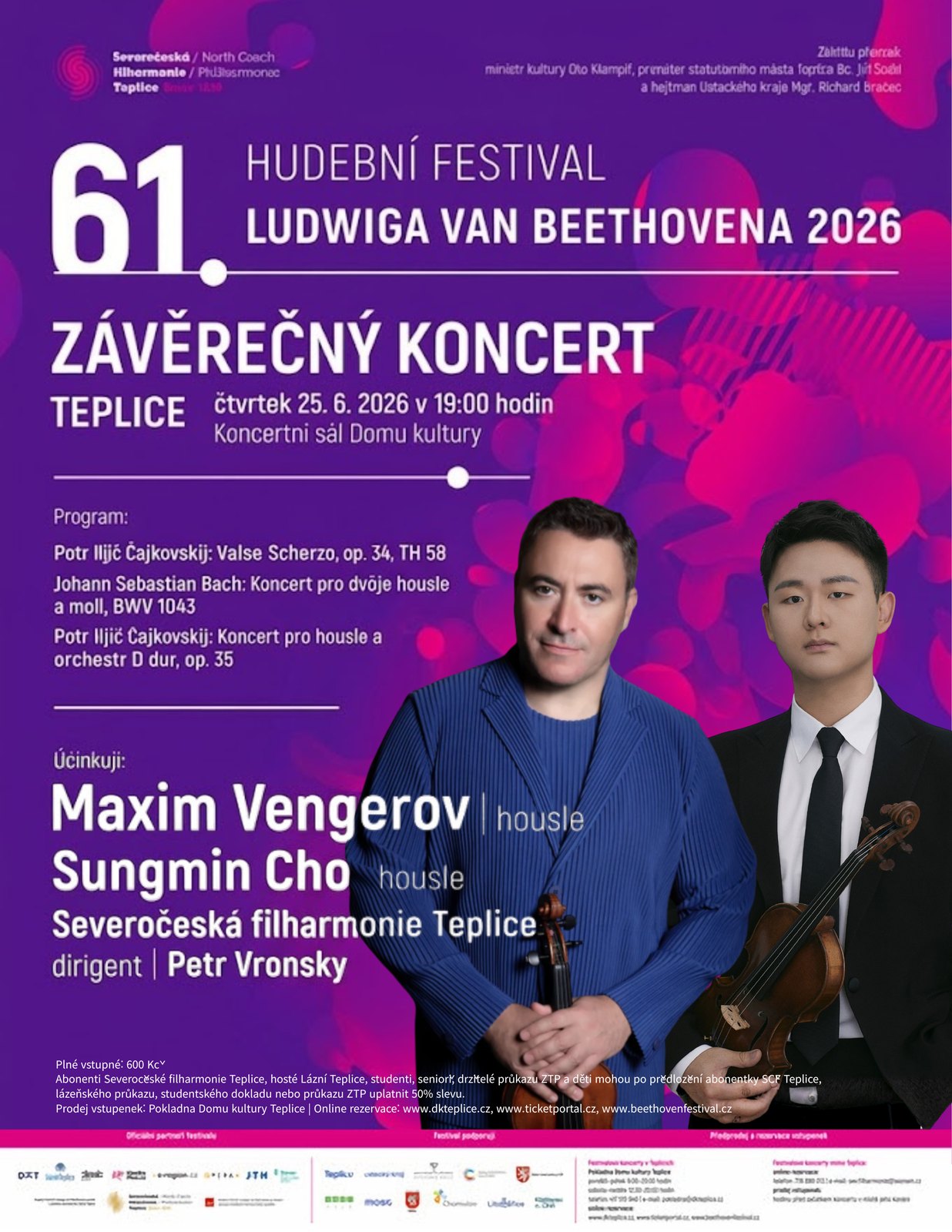 Poster for the 61st Beethoven Festival in Teplice